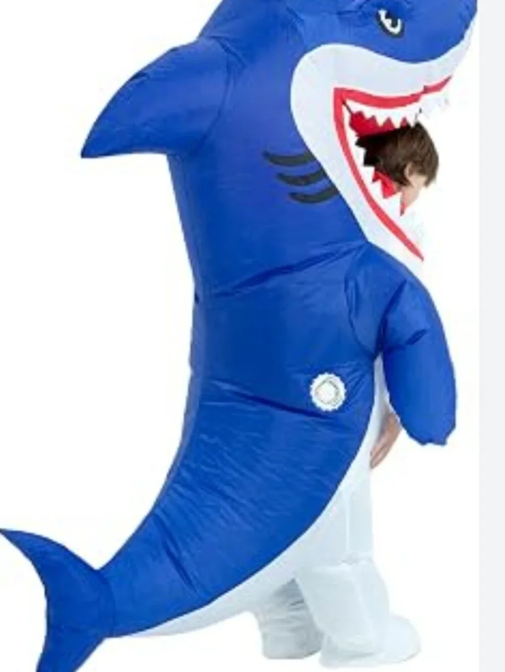 Spooktacular Creations Inflatable Shark Costume Kids New 7-10 Yrs Halloween